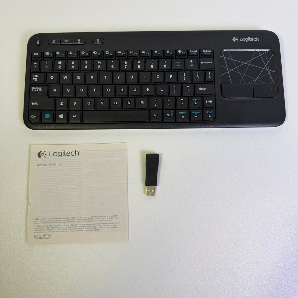 Logitech K400r Wireless Touch Keyboard with Built-In Touchpad Black 920-003070